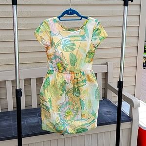 Floral Shimmer Cocktail Dress Size 4